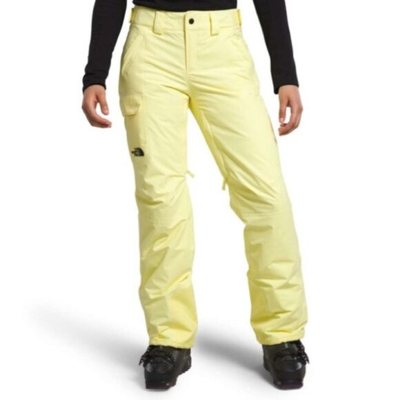NWT The North Face Freedom Insulated Ski SnowPants Sunshine Yellow Women’s Sz 2X - Picture 1 of 16